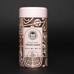 Pfirsich-Ananas-Tee „Goldene Sonne“ von Tomah Tee in der 100-g-Teedose