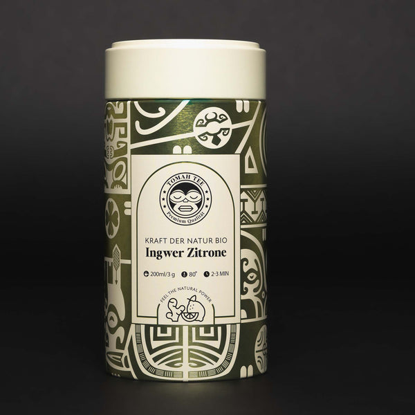 Kraft der Natur BIO von Tomah Tee – loser Bio Tee mit Ingwer und Zitrone in der 100-g-Teedose
