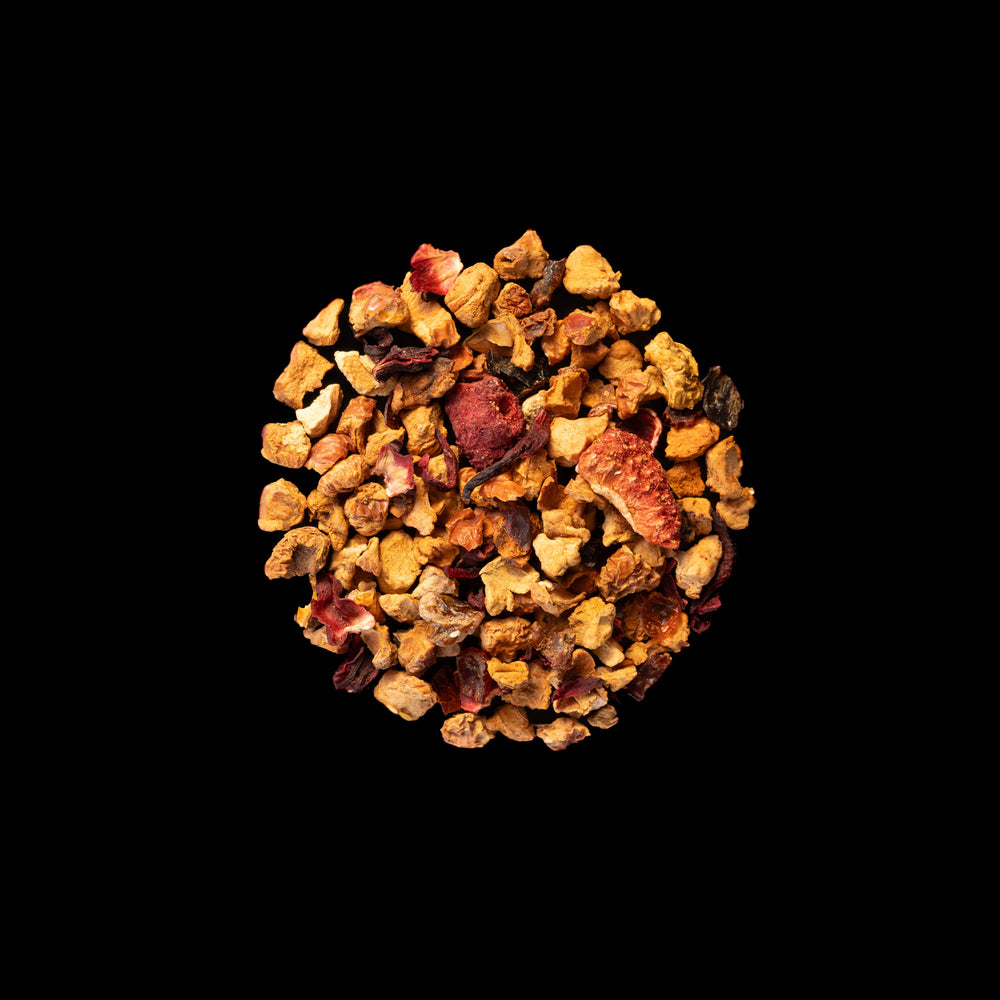 Lose Bio Früchteteemischung mit Hibiskus-Himbeer-Tee und Fruchtigen Zutaten